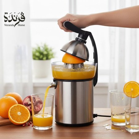 عصارة كهربائية ستانلس ستيل مع مقبض